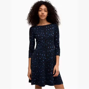 Kate Spade New York Broome Street Leopard Ponte Dress Size 12